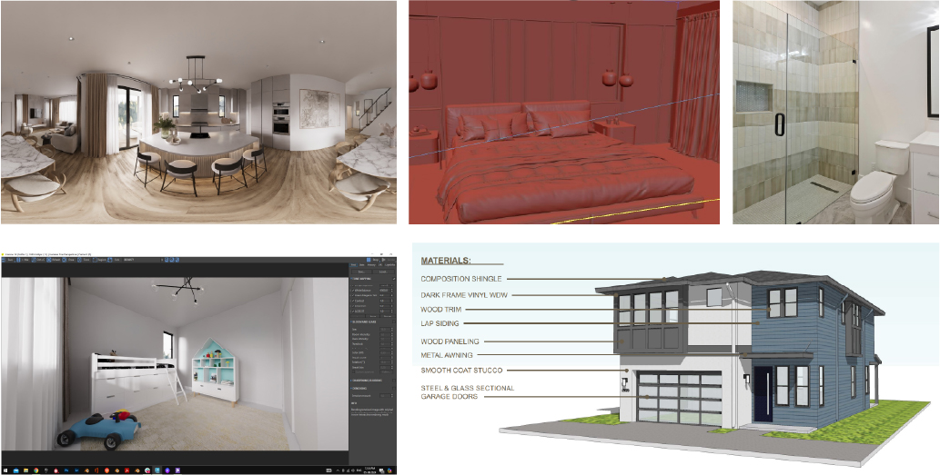 Draft Renders and material information of haven development project